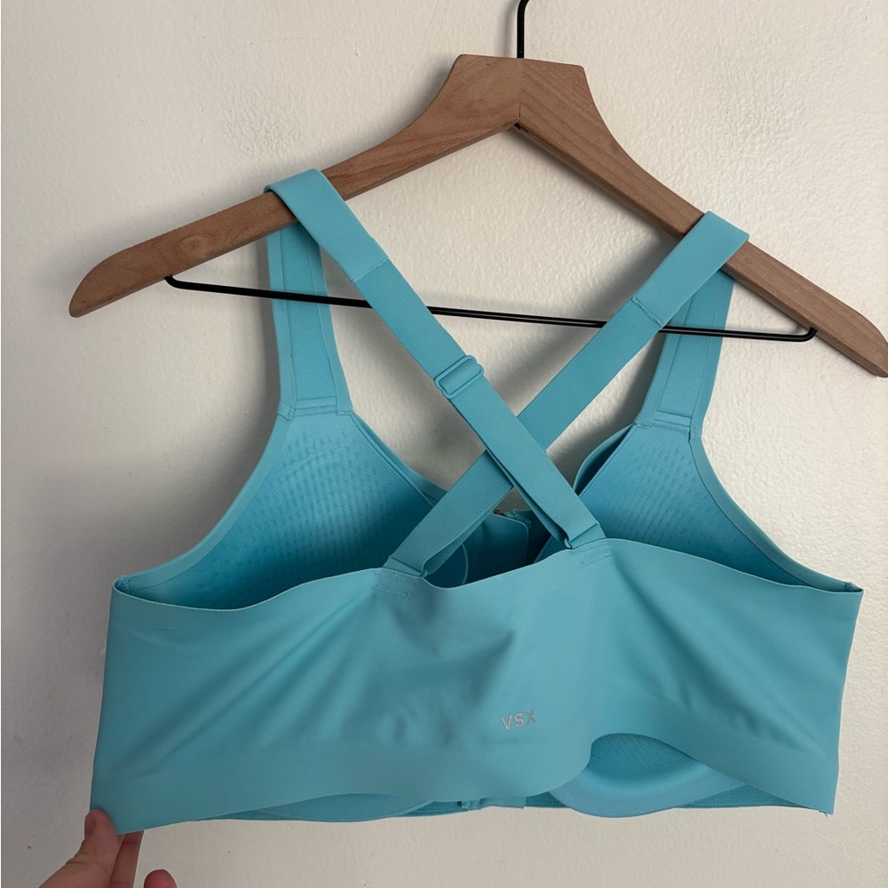 VSX Knockout™ Front-Close Athletic Sports Bra Turquoise Oasis Women 38D NWOT AC - Picture 5 of 9